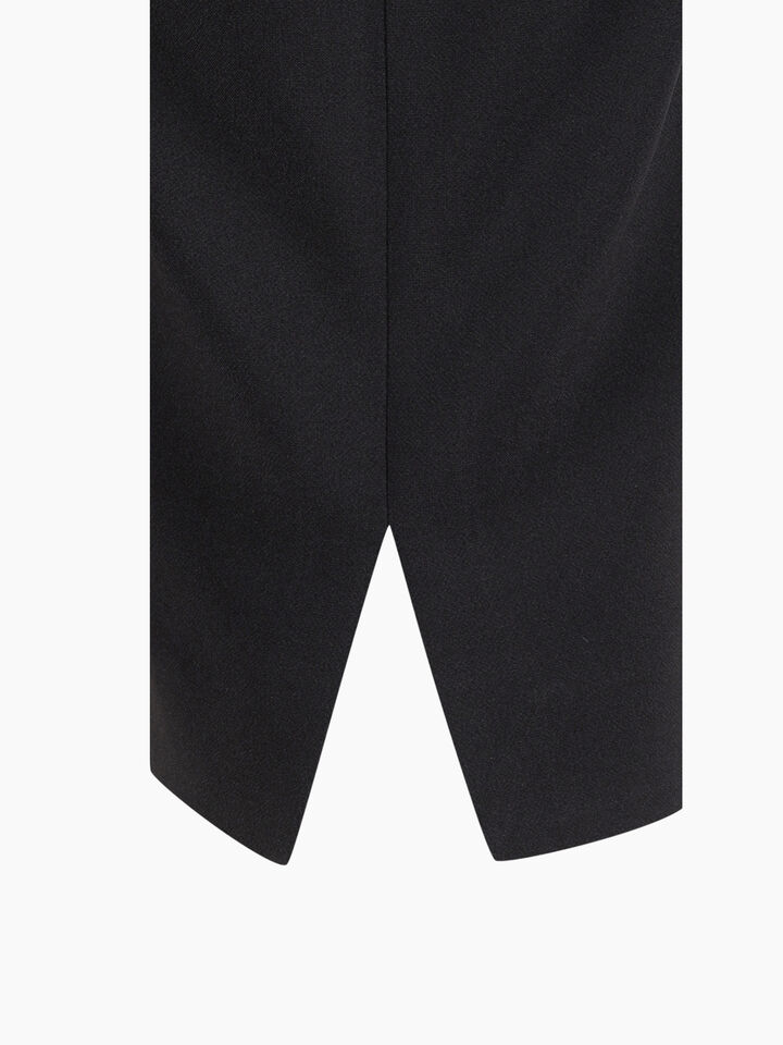 Black slim fit Capri pants - null - Black | Sisley K image number 4